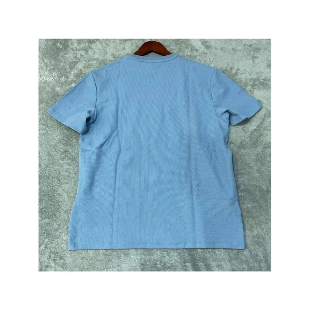 NWT Calvin Klein Men's L Refined Knits Blue Crewneck T-Shirt
